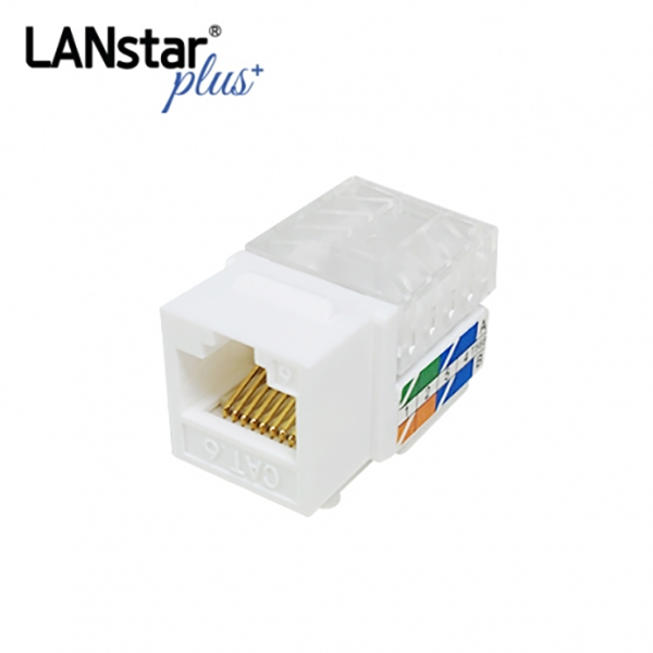 UTP CAT.6, 8P8C, 키스톤잭 모듈, L-Type, White