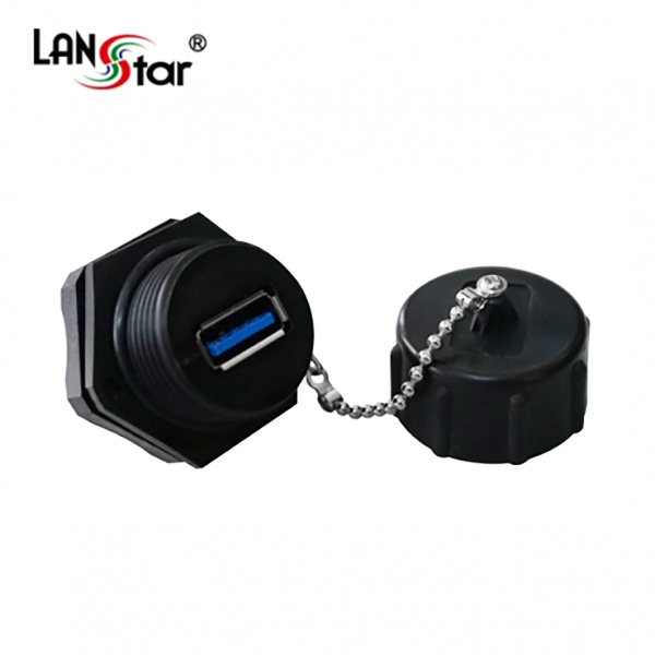 방수용,방수 공사 연결용, USB3.0 A/F-A/F, IP67, UL