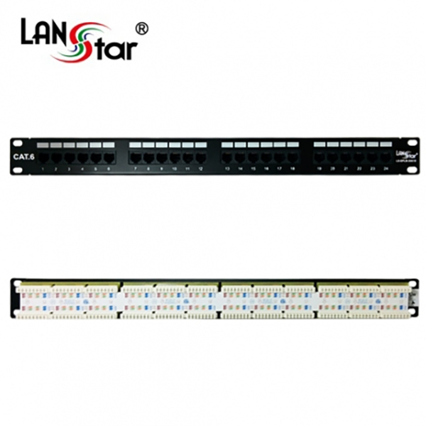 패치판넬 CAT.6 24PORT 50u UL규격 대만산