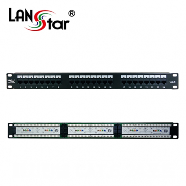 LED패치판넬 ,LED점등, CAT.6, UL규격 중국산, 24PORT