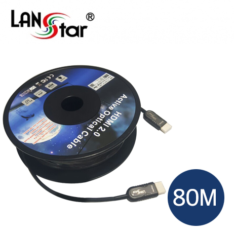 HDMI 2.0a 옵티컬 하이브리드 광케이블 , 19P M/M, Black, 4K*2K 60Hz 80M