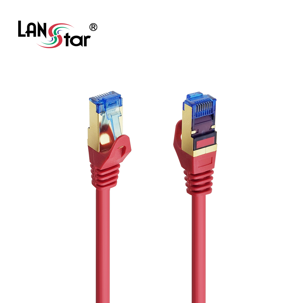 CAT.7 랜케이블, SSTP, 50u Gold, 10M, Red