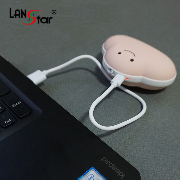 휴대용 ,USB 손난로 3600mAh, 외장배터리, 블루클라우드 ])