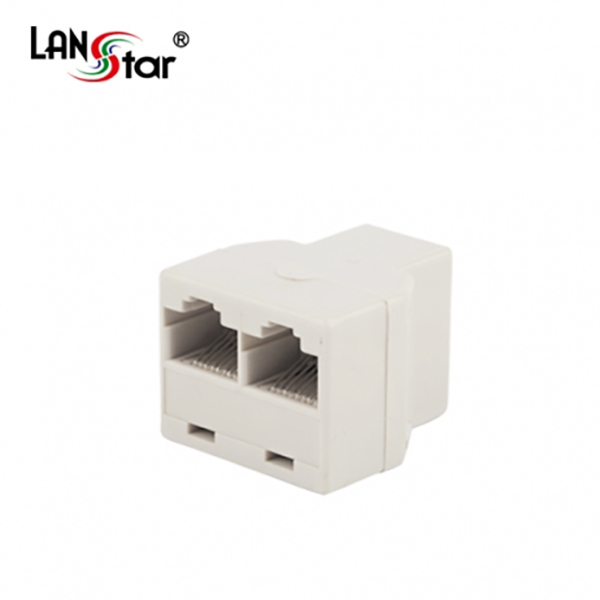 커플러 Y형 RJ-45 CAT.5E 8P8C 1：2 고급형-선타입(F/F*2)