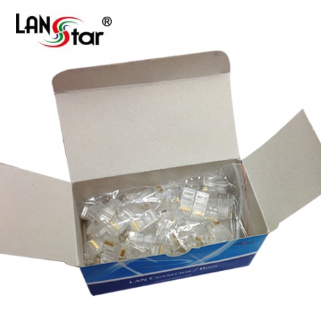 모듈러콘넥터 , RJ-45, CAT.5E UTP, 3Clip, 8P8C