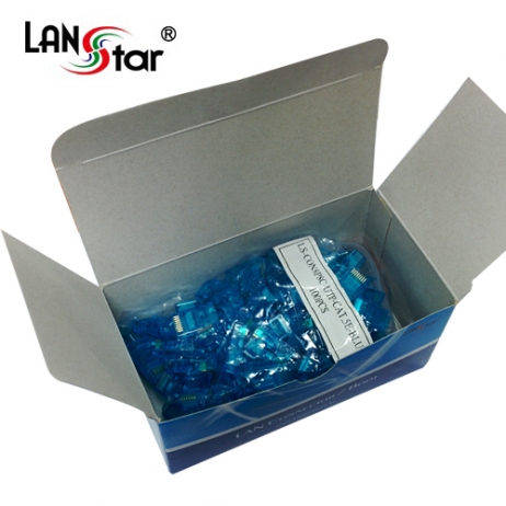 모듈러콘넥터 , RJ-45, CAT.5E UTP, Blue