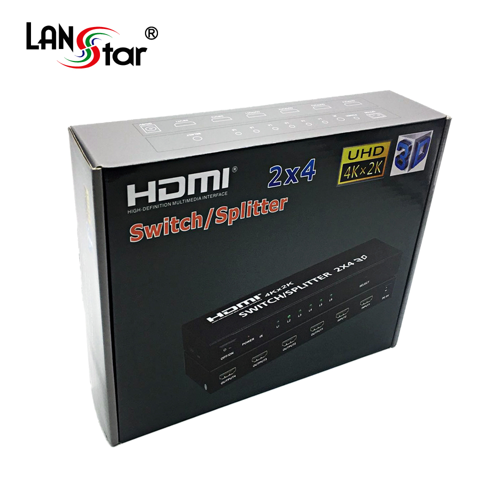 HDMI 매트릭스, 2:4, 입력 2P 출력 4P, 4K 2K 30Hz지원