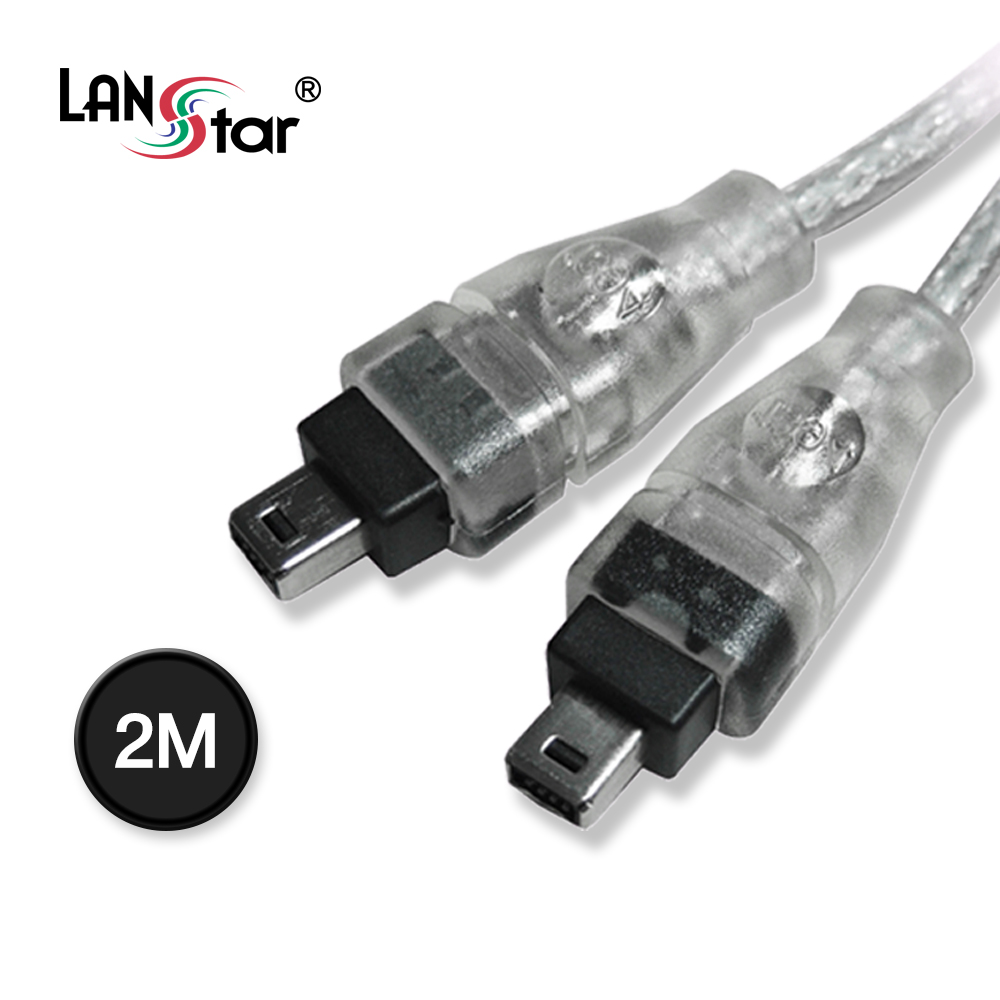 1394투명케이블 , 4P-4P, M／M, 2M