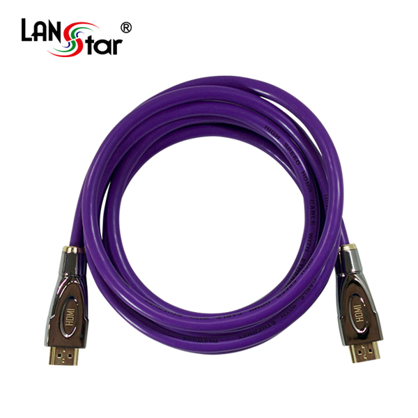 HDMI 2.0 케이블, M/M,Metal,Violet, 4K*2K 60Hz, 2M