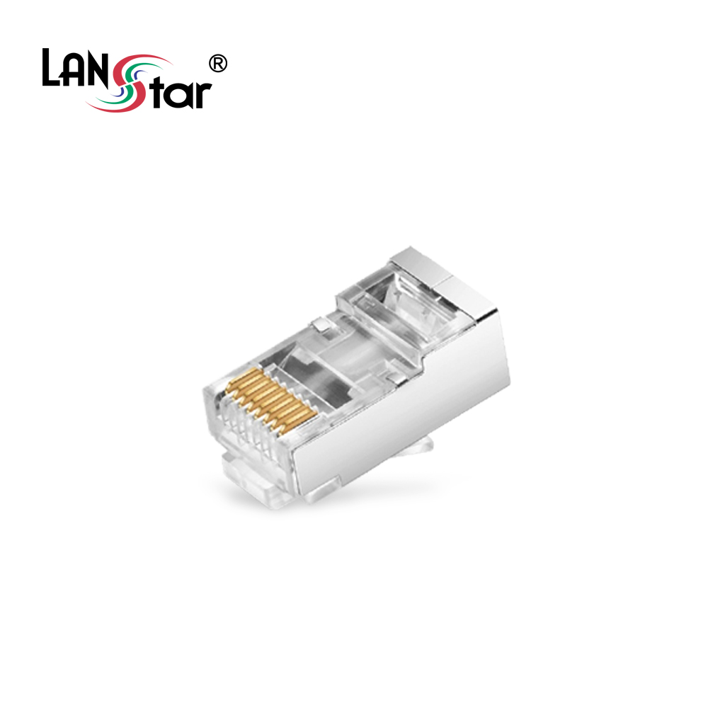 케이블 통과형 모듈러 콘넥터 8P8C, RJ45, CAT.6 STP(100개)