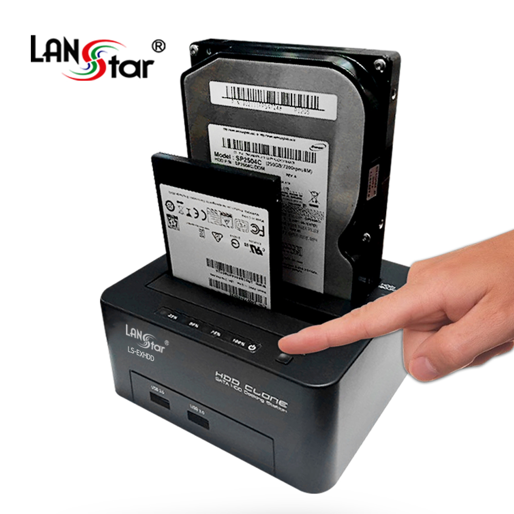 듀얼 HDD/SDD 도킹스테이션 2BAY USB3.0 허브 포함