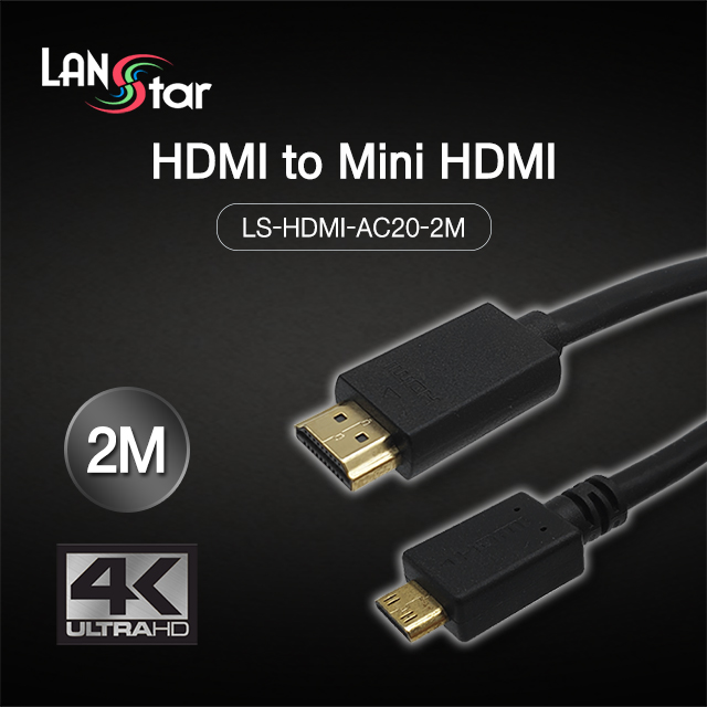 HDMI to Mini HDMI 2.0 케이블 2m , 4K 60Hz