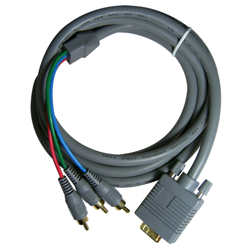 RGB／3R케이블 , HDB15P／M-3RCA／M, 15M
