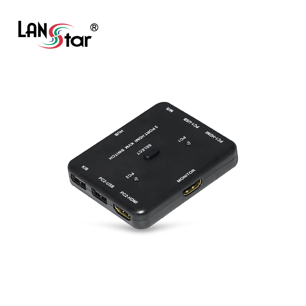KVM HDMI USB 스위치(2:1) , PC 2대 연결 , 3포트 USB 허브