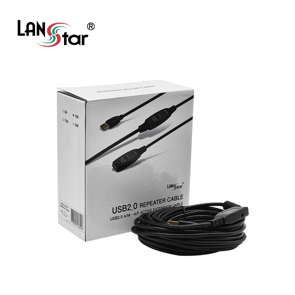 [LANstar] USB2.0 리피터 케이블 10M [30578]