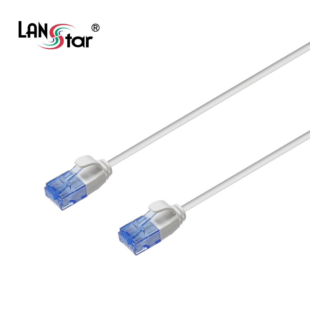 [LANstar] Cat.6A UTP 슬림 랜 케이블 1m [30606]