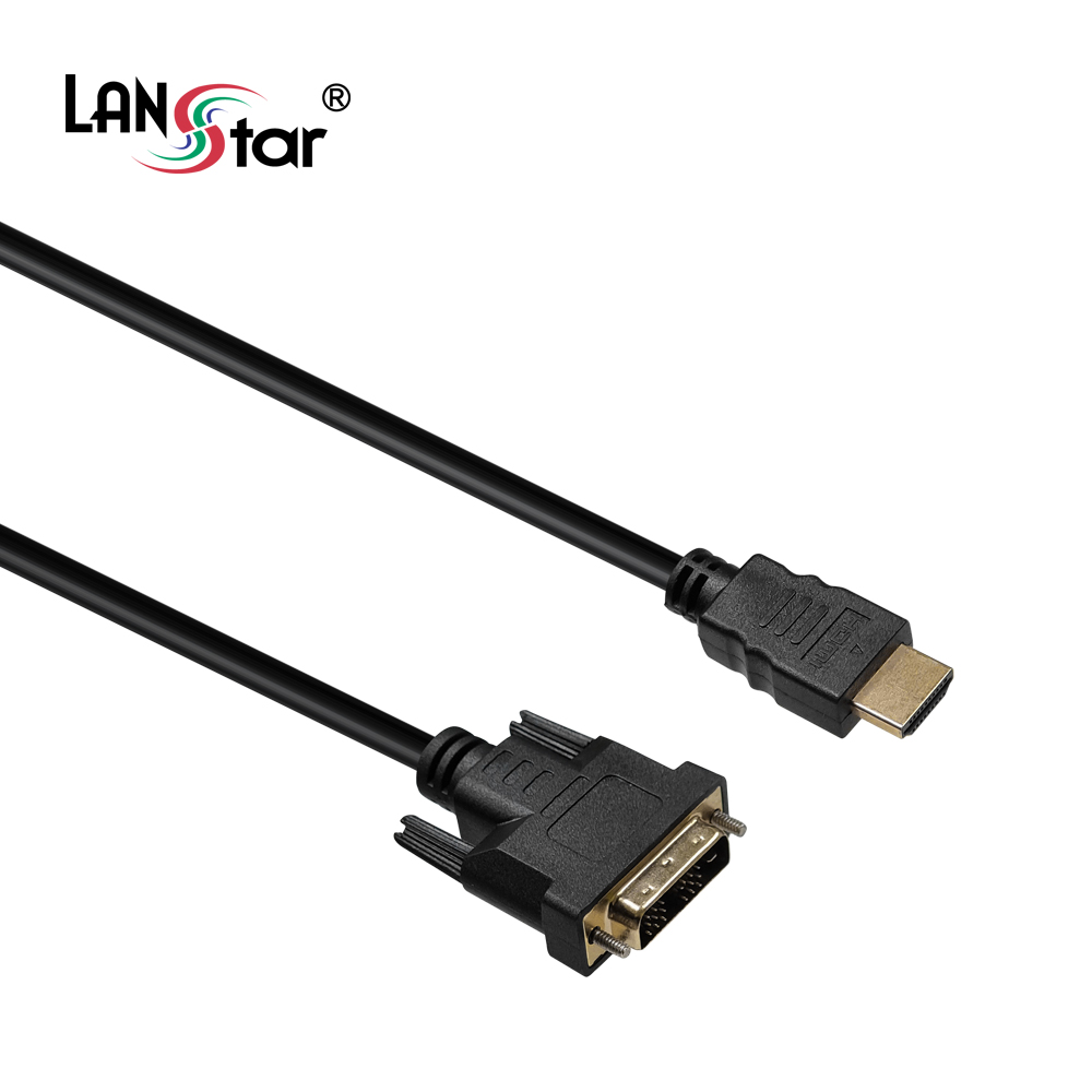 DVI to HDMI 케이블 , DVI18+1/M- HDMI 19/M, 2M [30629]