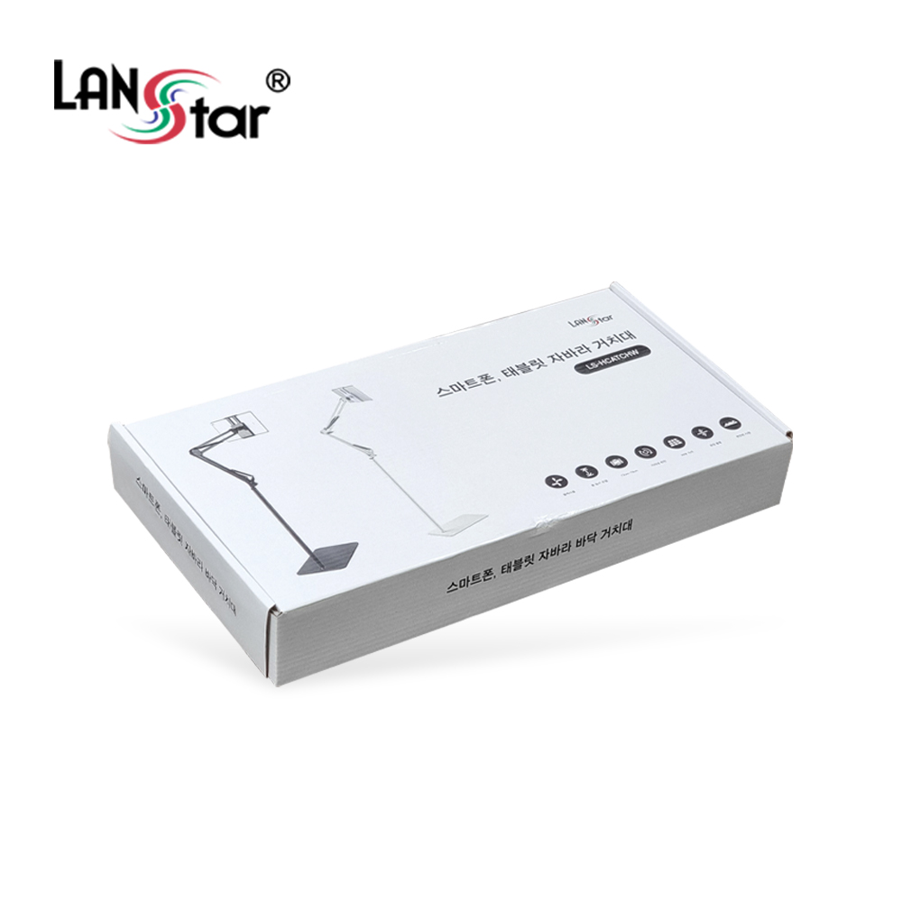 [LANstar] 스마트폰, 태블릿 자바라 거치대 스탠드, 화이트 [30646]