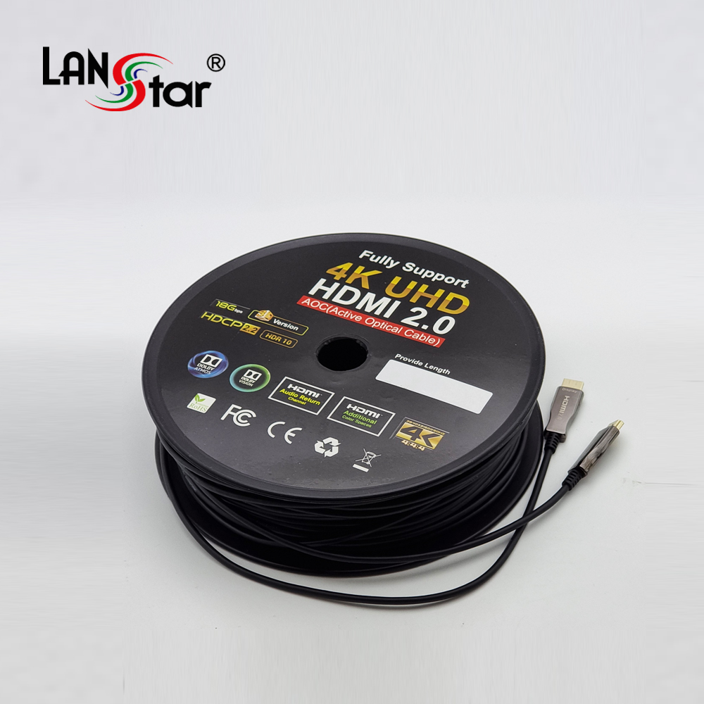 랜스타 LS-HDAOC-80M HDMI2.0 AOC 케이블 80M