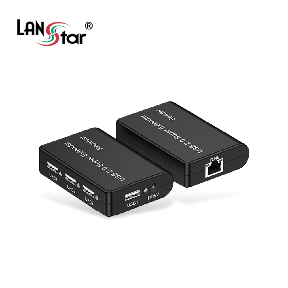 랜스타 LS-USB404 USB2.0 허브 4포트 익스텐더 100M 지원