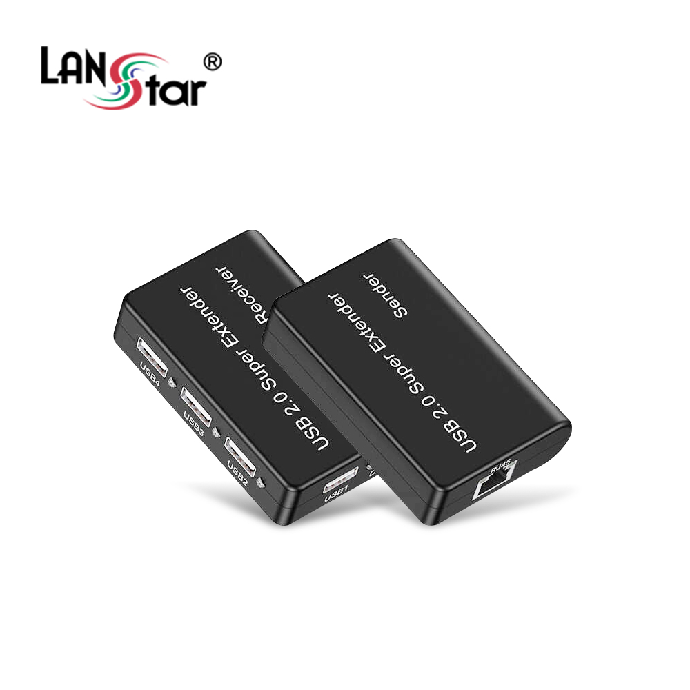 랜스타 LS-USB404 USB2.0 허브 4포트 익스텐더 100M 지원