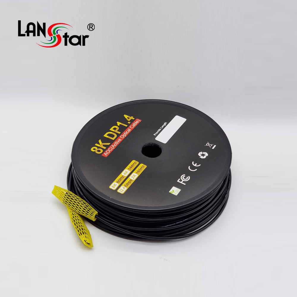 랜스타 LS-DPAOC-50M DisplayPort 1.4v AOC 케이블 50M