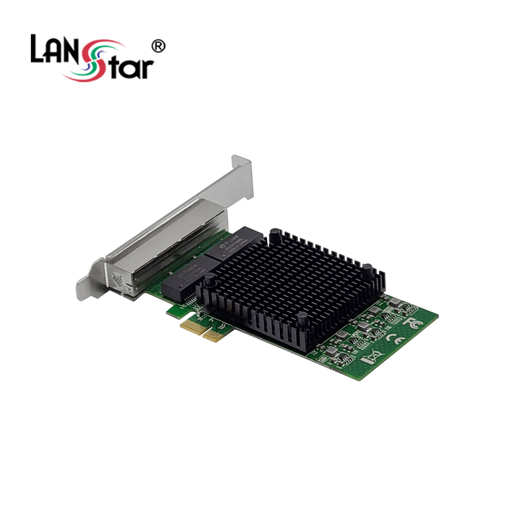 [LANstar] 인텔 4port PCIe 기가 랜 카드, Intel JL82571GB [30714]