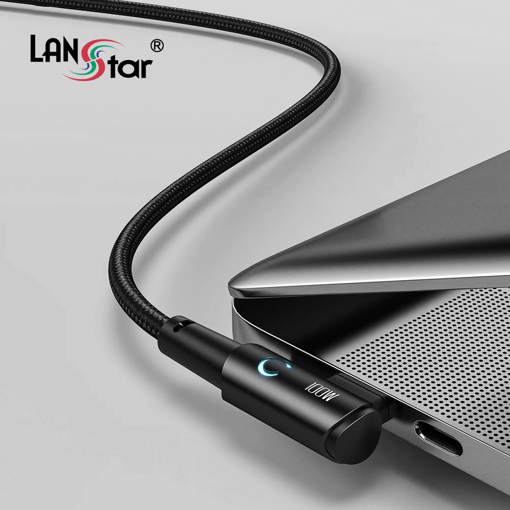 USB Type C 100W 고속충전 케이블 90도,ㄱ자꺽임 2M