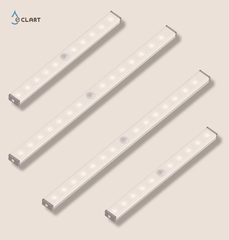 LED 센서등 USB 충전식 전구색 297mm 현관 장롱 베란다 창고 계단등 EC-L30Y