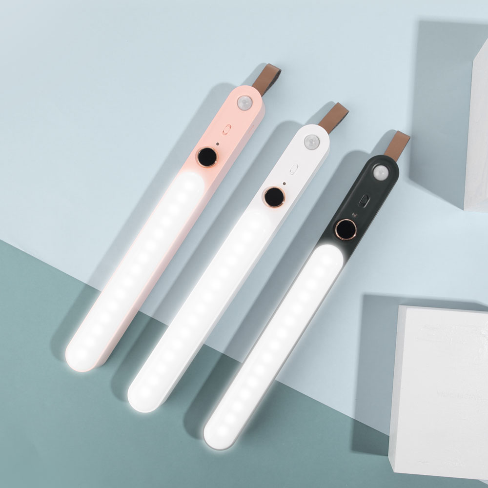 동작 감지 센서등 핑크 이동식 자석 USB 충전 모션감지 캠핑 낚시 자동차 LED-B1P