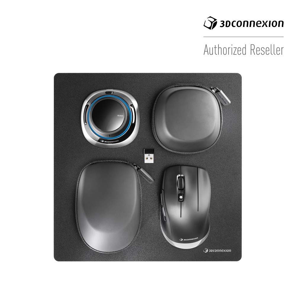 설계용마우스 캐드마우스 CAD 그래픽 전문가용 세트 SpaceMouse Wireless Kit 2