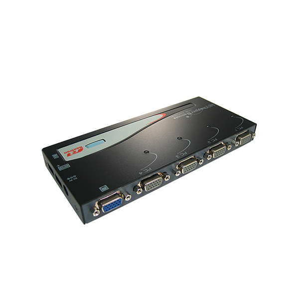 REXTRON KVM 4:1스위치/USB/케이블포함