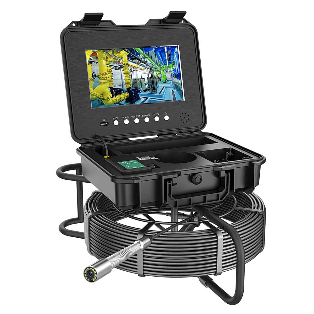 산업용 내시경카메라 배관 하수관 10형 LCD화면 20M FI-IEC1020