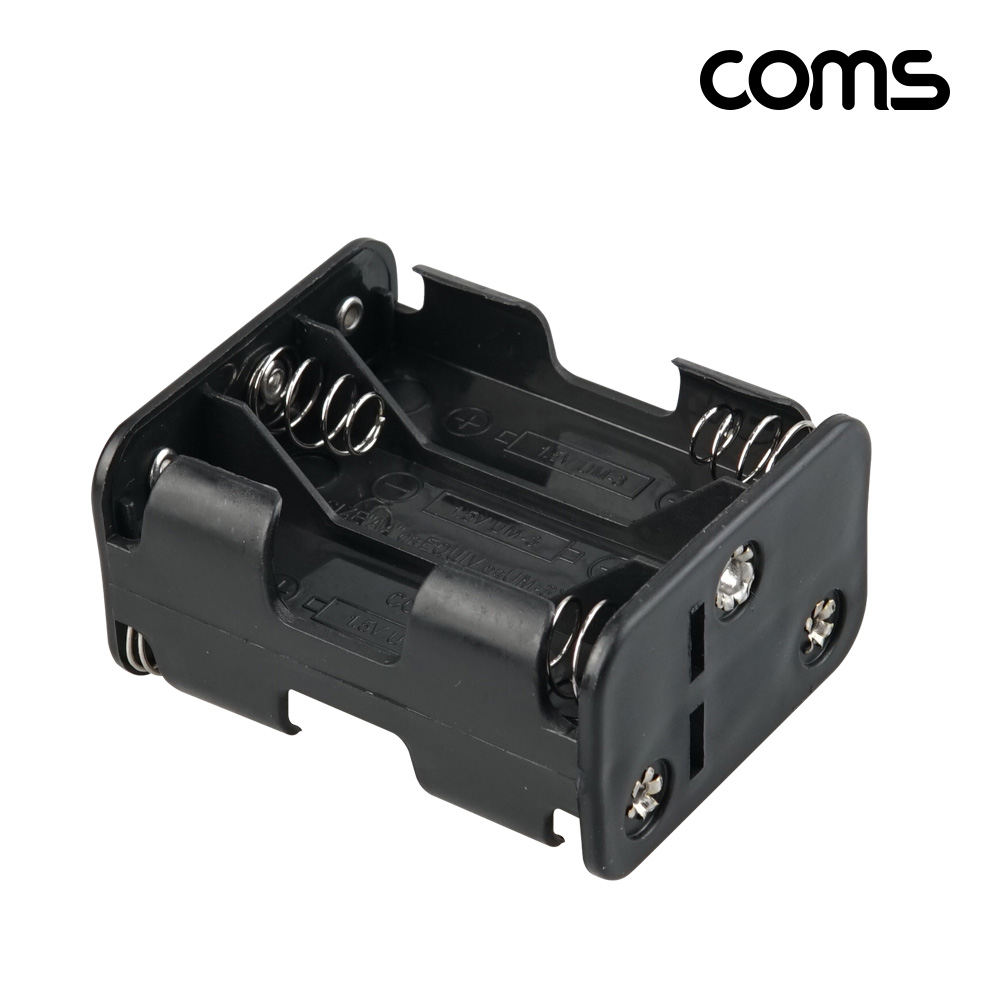Coms 건전지 홀더 6구, AAx6ea, 9V 타입전원