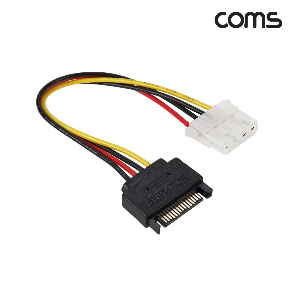 Coms IDE to SATA 전원 변환 케이블 IDE 4P to SATA 15P