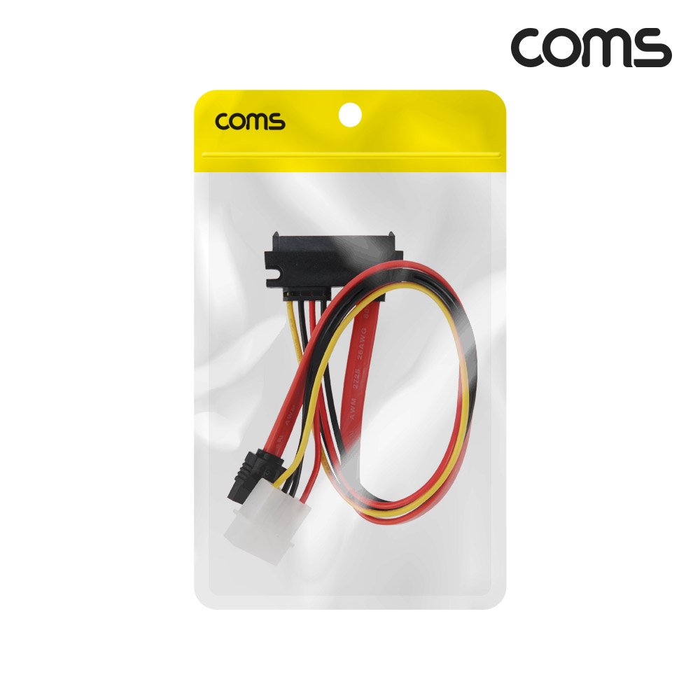Coms SATA 22핀 to SATA3+IDE 4핀 전원 케이블 30cm