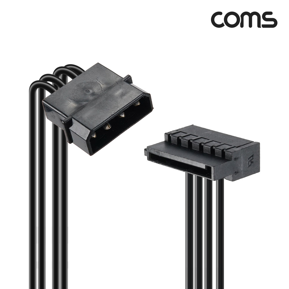 Coms IDE to SATA 전원 5분배 젠더 케이블 확장 스플리터