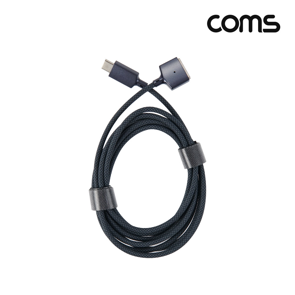 Coms USB Type C 전원 변환 케이블 1.8m 맥세이프3 노트북 마그네틱 충전 C타입 MacSafe3