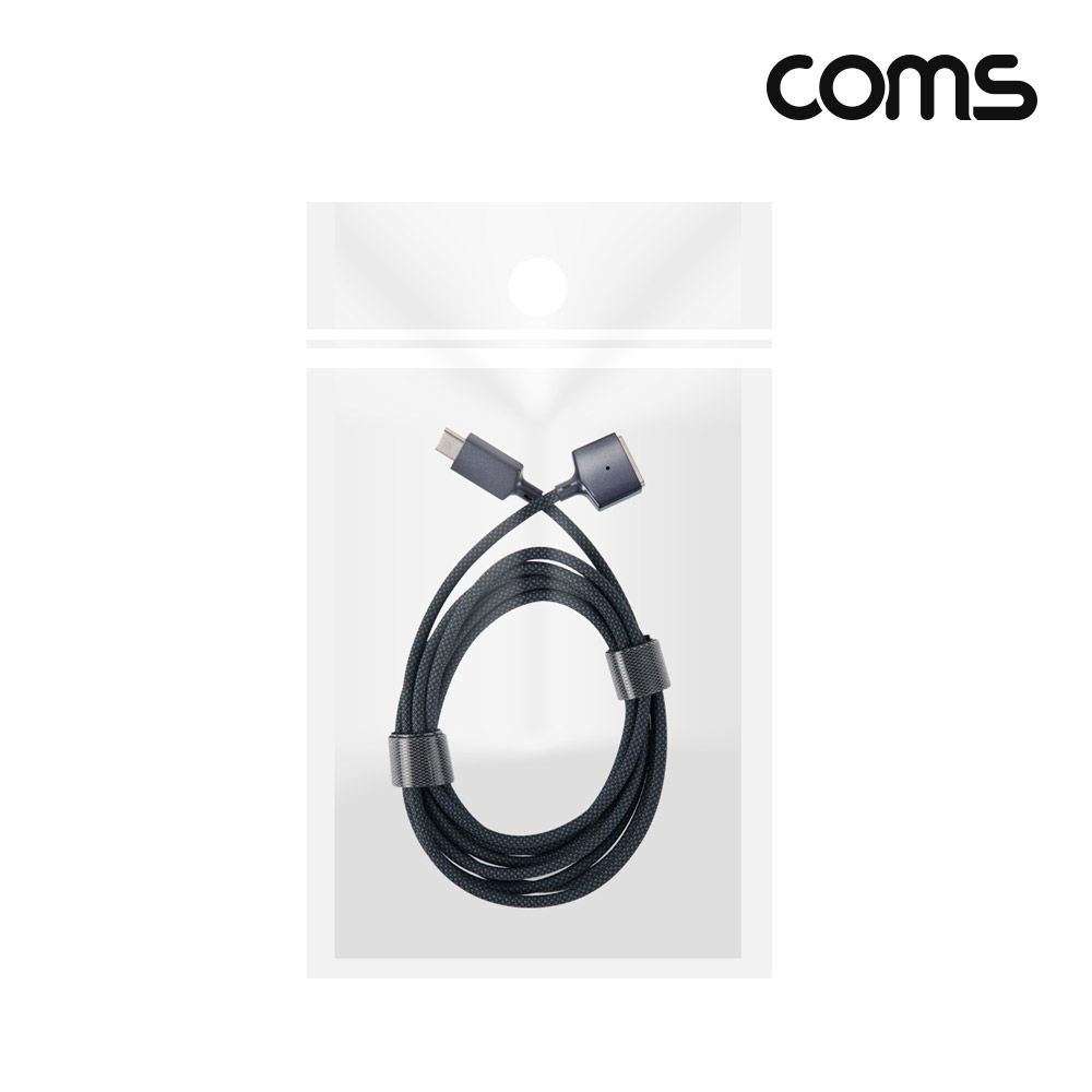 Coms USB Type C 전원 변환 케이블 1.8m 맥세이프3 노트북 마그네틱 충전 C타입 MacSafe3