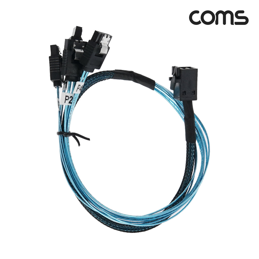 Coms SAS 케이블 SFF-8643 SATA x4 내장형 50cm