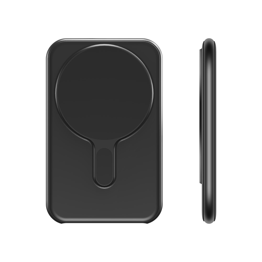 Coms 맥세이프 0.82cm 초슬림 보조배터리 5000mAh Black 고속충전 무선충전