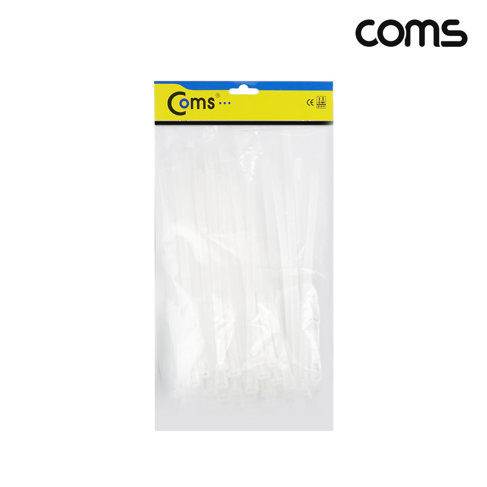 Coms 150mm 케이블 타이 100pcs 재사용 가능