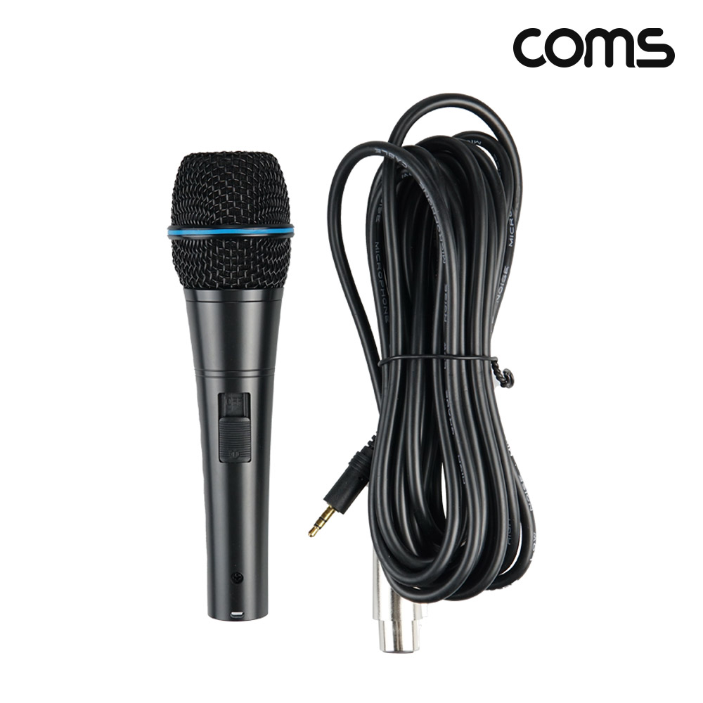 Coms 고감도 다이나믹 유선 마이크 3.5mm 3M
