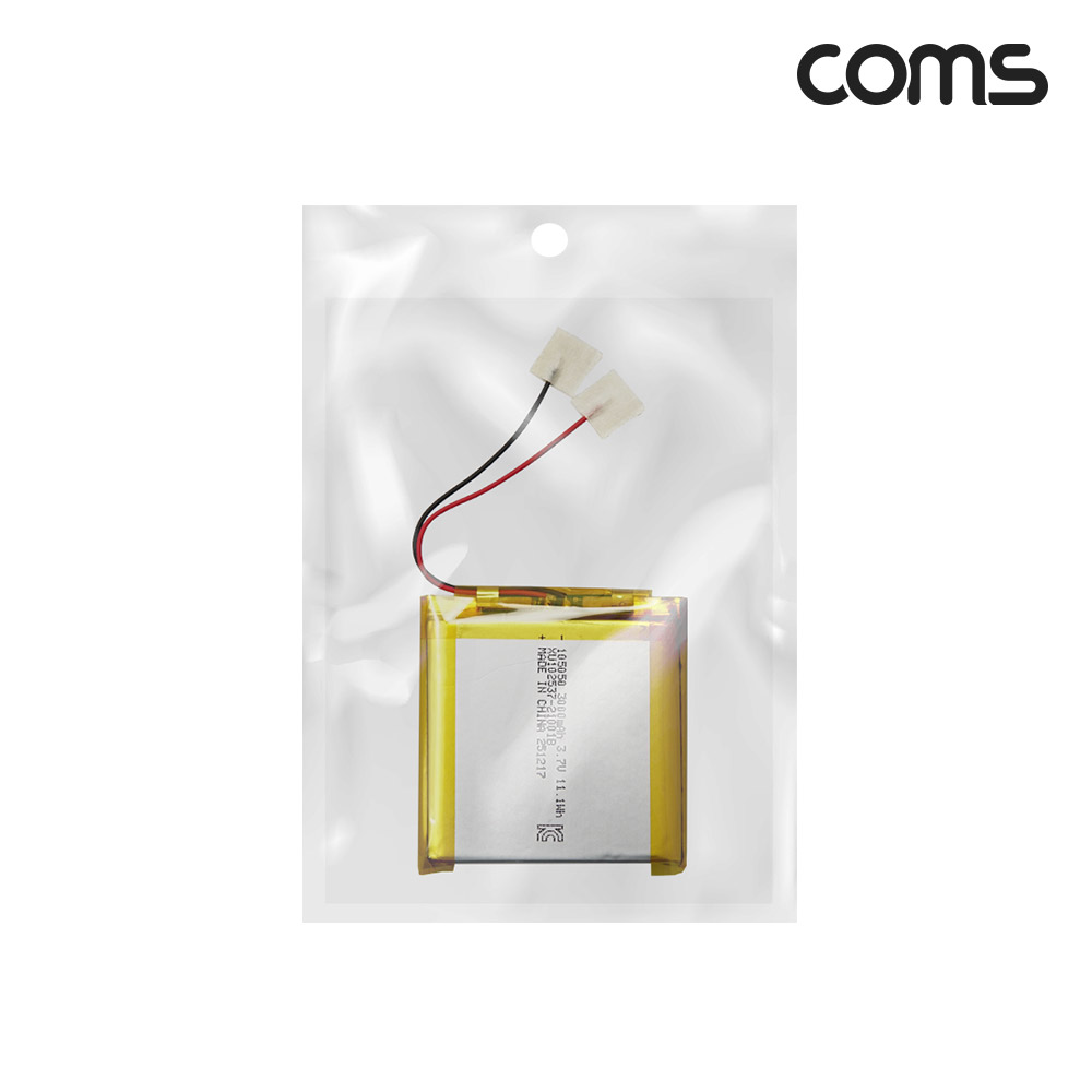 Coms 105050 충전지 3.7V 3000mAh 리튬폴리머 배터리