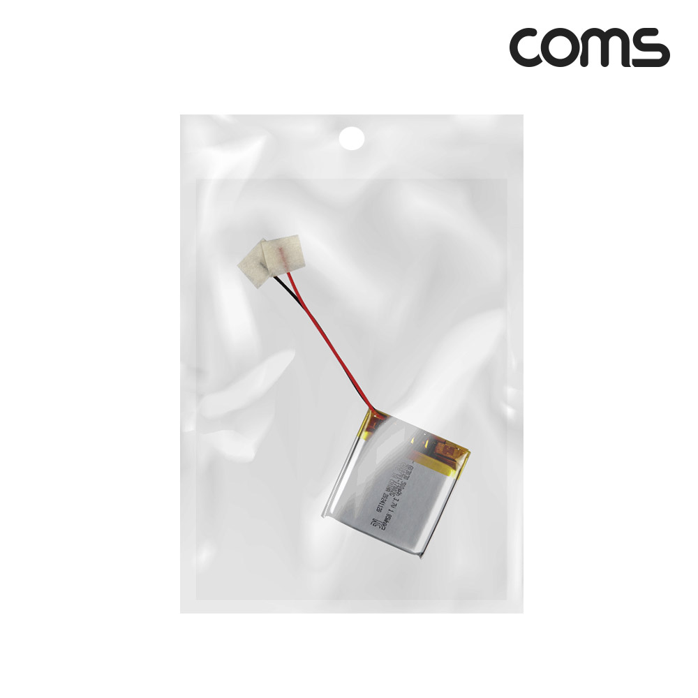 Coms 603030 충전지 3.7V 500mAh 리튬폴리머 배터리