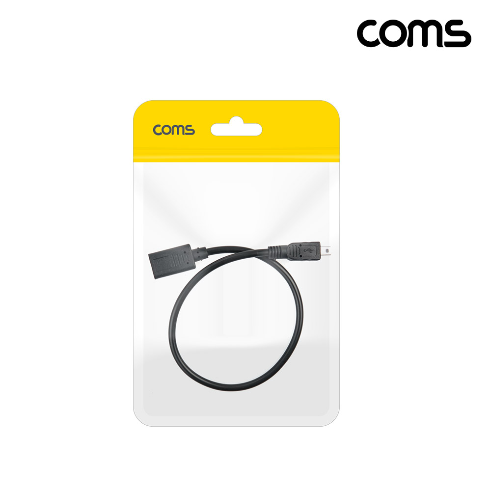 Coms C타입 변환 케이블 25cm 미니 8핀 mini 8Pin Type C