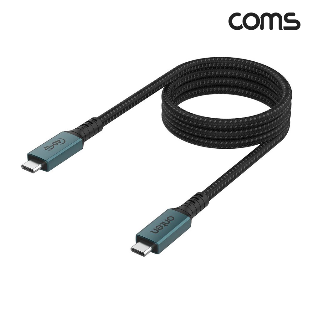 Coms USB 4.0 C to C타입 100W PD 썬더볼트4 케이블 8K 40Gbps 2m