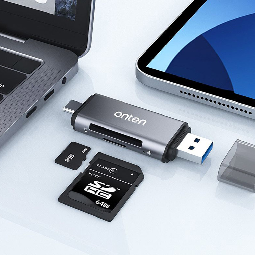 Coms 카드리더기 2 in 1 C타입 USB 3.0 TF Micro SD SD