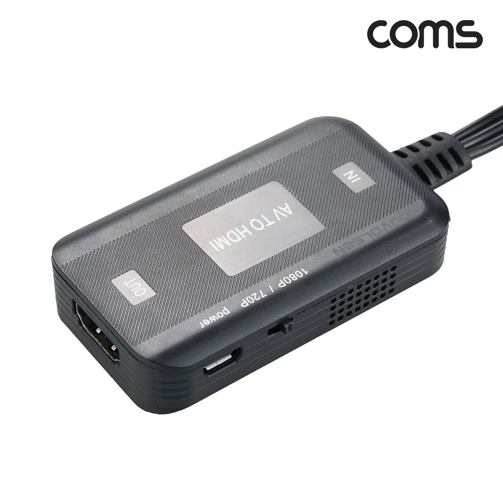 Coms AV to HDMI 컨버터 변환기 컴포지트 RCA 3선 3RCA