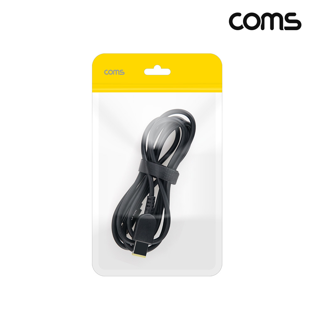 Coms C타입 DC 전원 변환케이블 1.5m 65W 레노버 노트북 PD 충전 Renovo
